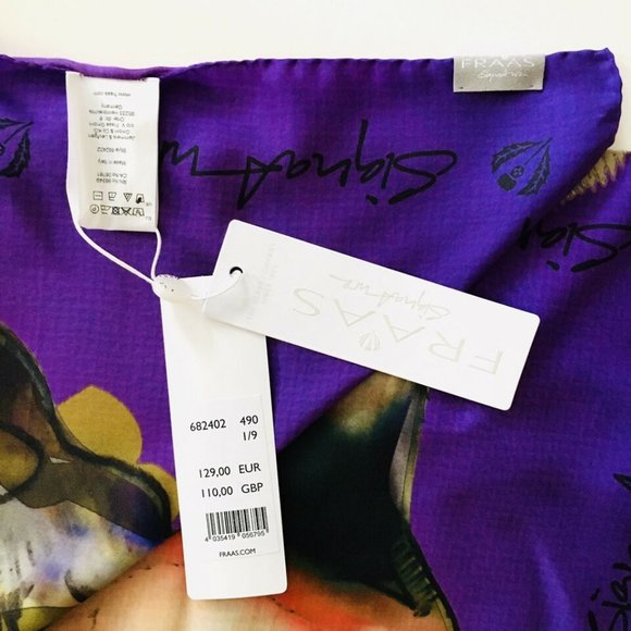 π NWTπFRAAS 100% silk scarf - Picture 5 of 6